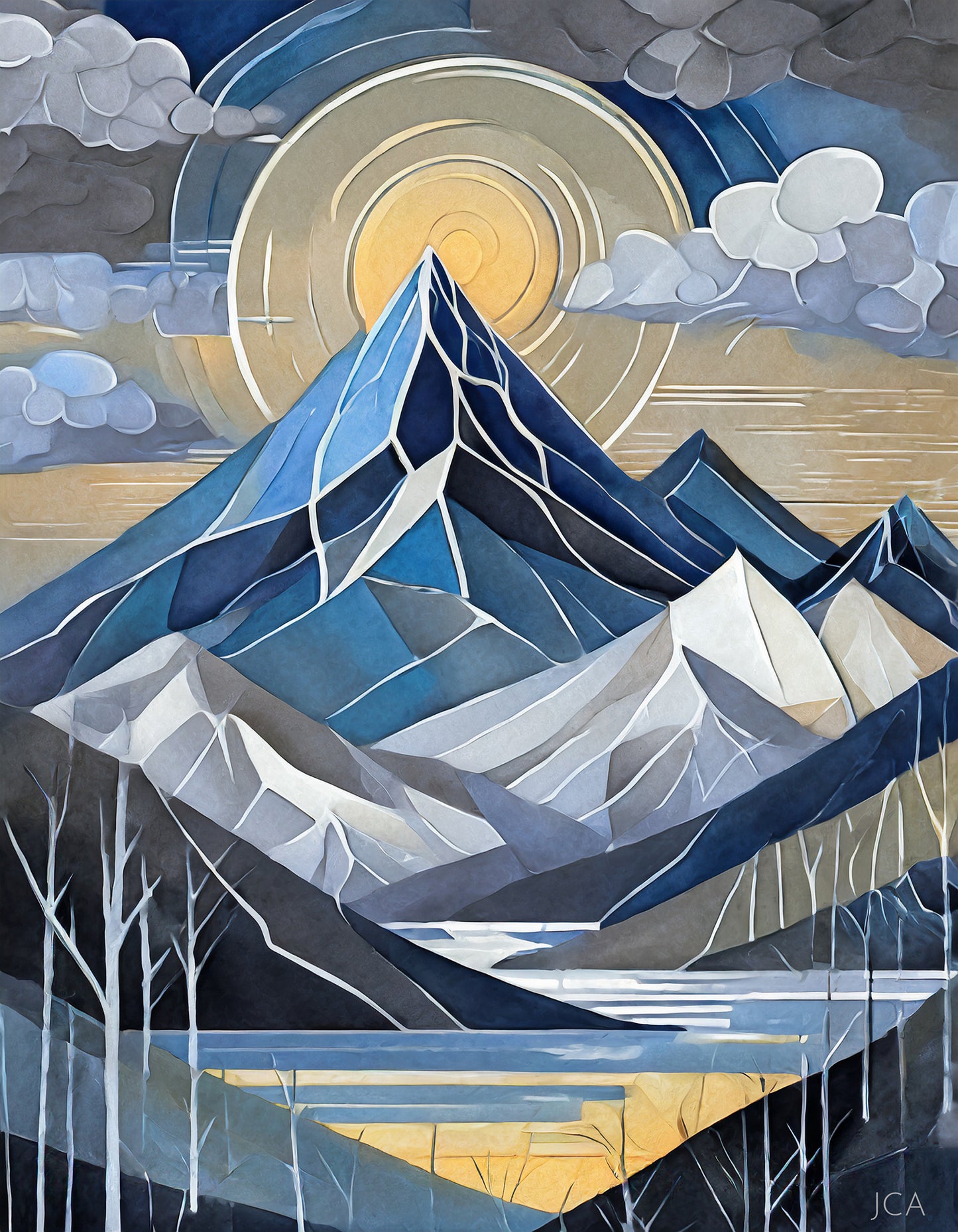 Color Block Mountains